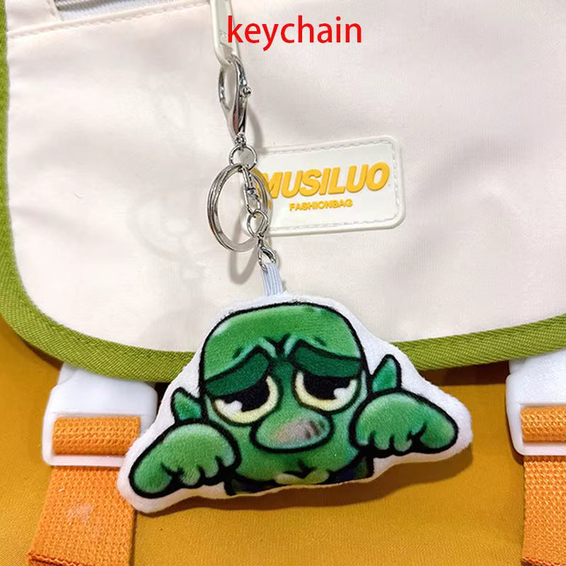 10Cm Stuffed Plush Pendats COS Game Clash Royale Goblins Crying Voice Bag Pendant Animation Keychain Doll Fan'S Cute Gift Toys