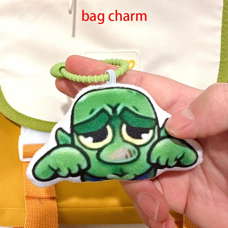 10Cm Stuffed Plush Pendats COS Game Clash Royale Goblins Crying Voice Bag Pendant Animation Keychain Doll Fan'S Cute Gift Toys