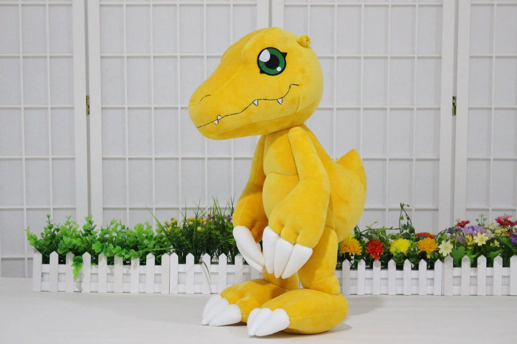 50Cm Big Size Agumon Anime Plush Stuffed Doll Digitmon Room Decoration Plushies Pillow Ornaments Children'S Holiday Gifts