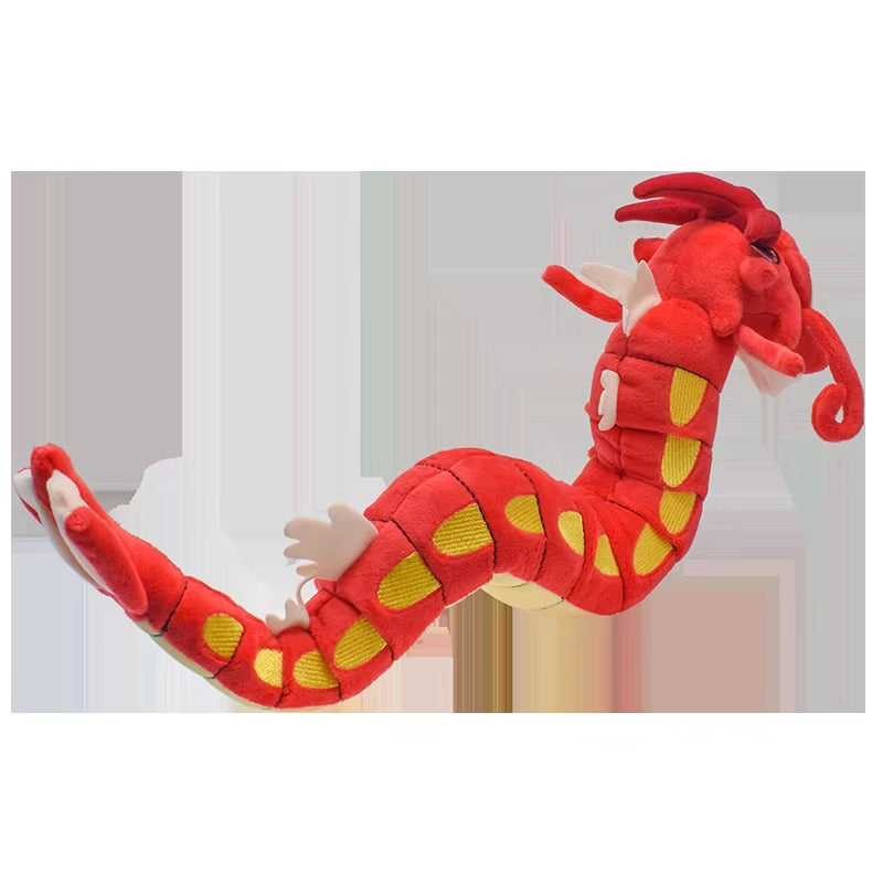 Shiny Gyarados Plush Toys Stuffed Animal Charizard Game for Collectible Gift,Soft Plushies Cartoon Character 23 Inch Red