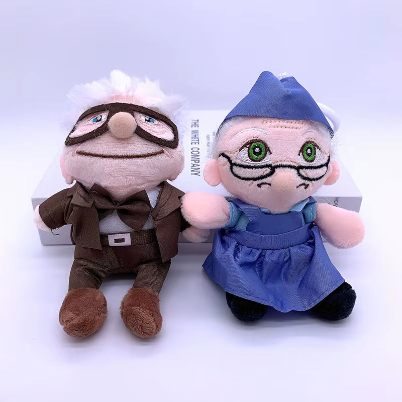 2Pcs/Set 14/20Cm Brinquedos the Movie up Carl Grandfather Grandmother Cartoon Stuffed Soft Plush Toys Carl up Plushes Kids Gifts