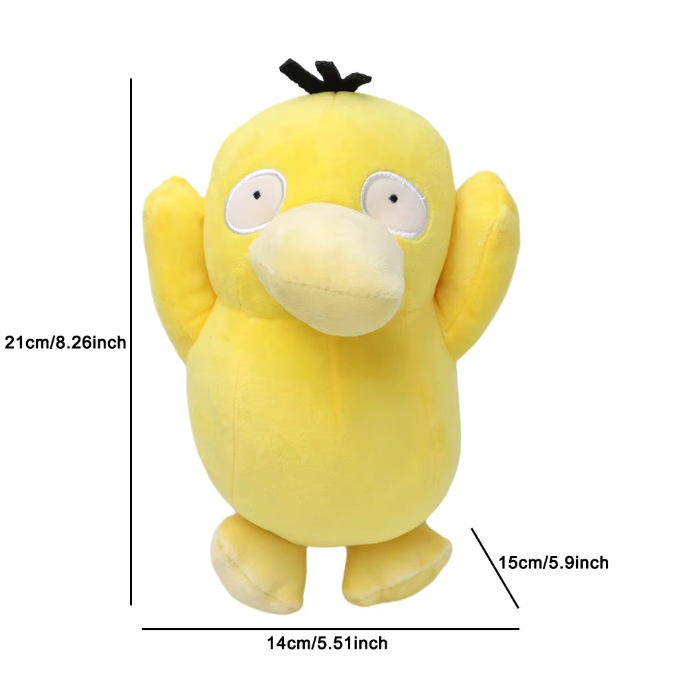 Psyduck Wobbuffet Scorbunny Meowth Mewtwo Mew Piplup Chikorita Pidgeotto Plush Toys Game for Collectible Gift,Soft Plushies